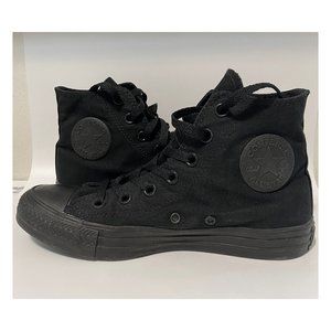 CONVERSE CHUCK TAYLOR ALL STAR HI TOP ALL BLACK SNEAKERS 6 Men 8 Women CTAS